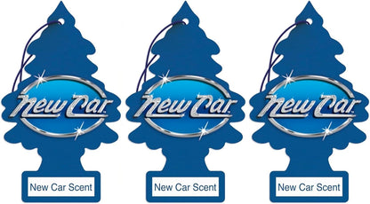 LITTLE TREES Car Air Freshener | Hanging Paper Tree for Home or Car | New Car Scent | 3 Pack