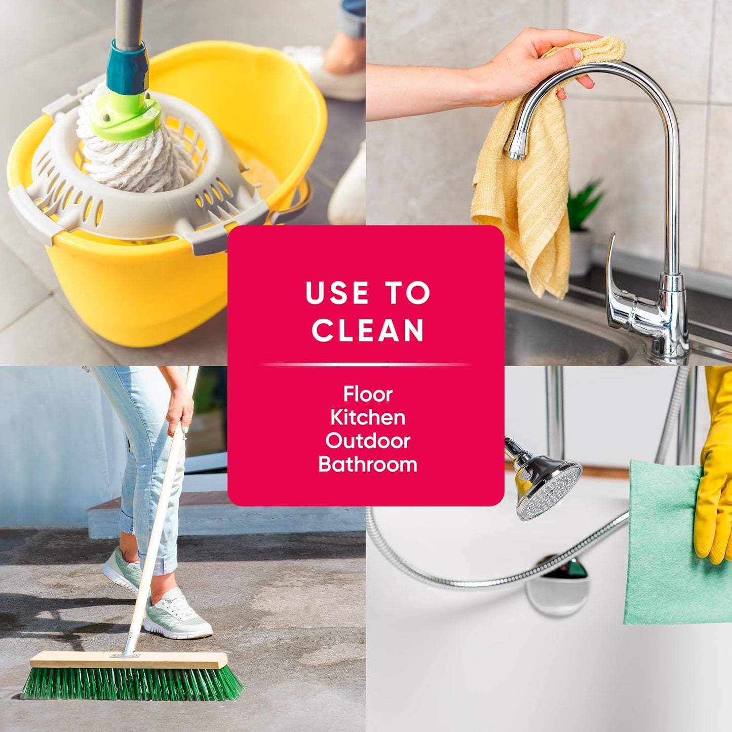 PINALEN 2X Max Aromas Concentrated Multipurpose Cleaner - Floral Delight Scent - 108 fl oz - All Purpose Cleaner for Kitchen, Bathroom, Floors & Outdoors