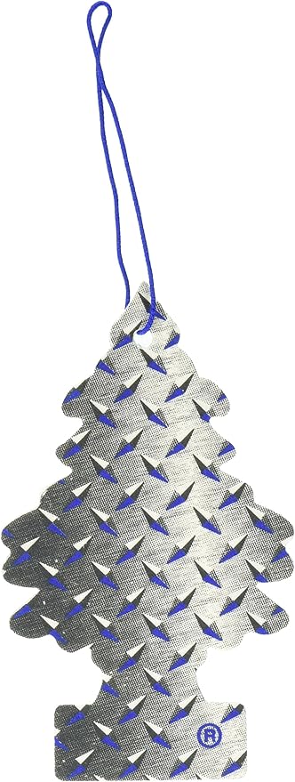 Little Trees Car-Freshner Hanging Car, Home and Office Air Freshener, Pure Steel Scent (Pack of 6)
