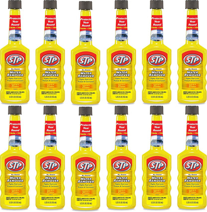 STP Water Remover, All Season Cleaner for Cars & Truck, Bottles, 5.25 Fl Oz, Pack of 12, 78572-12PK