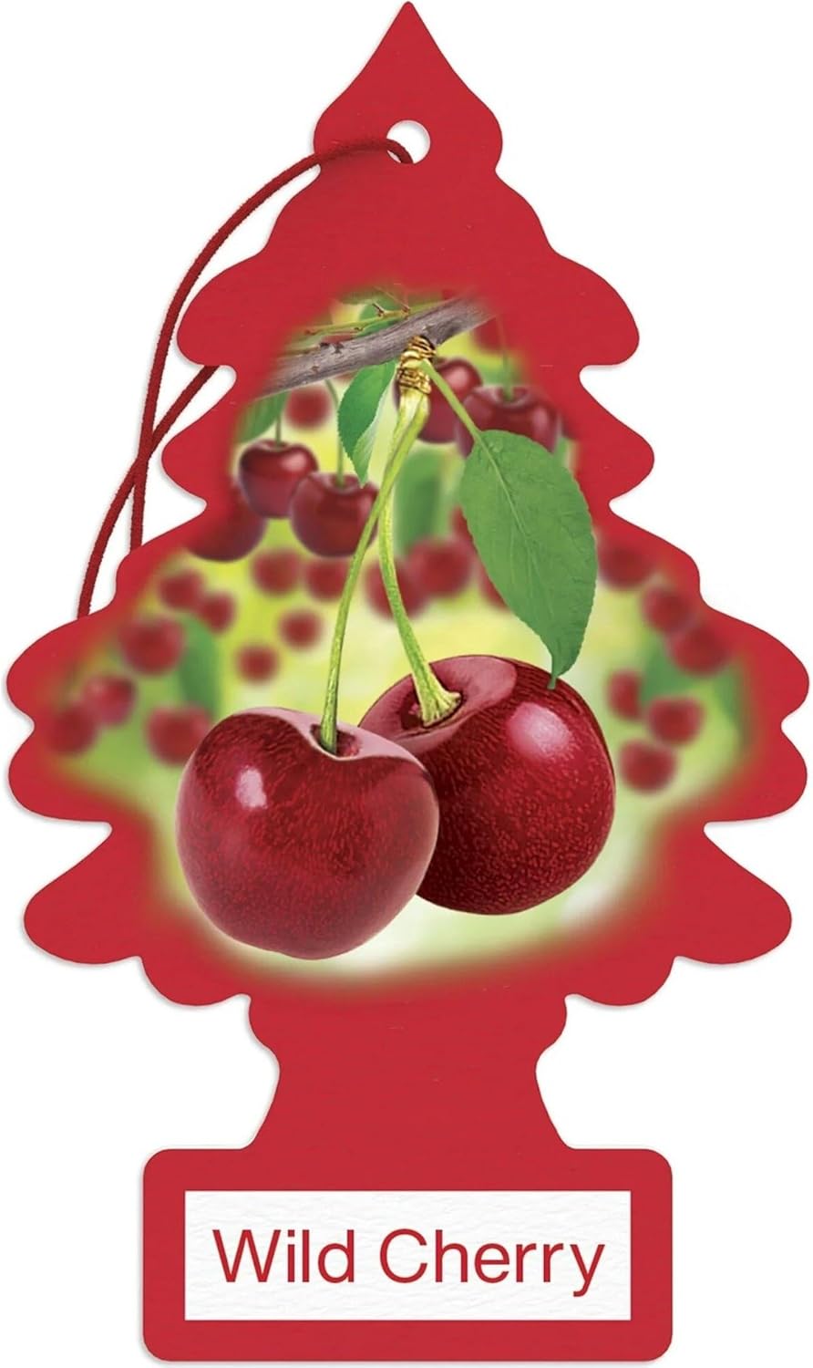 LITTLE TREES Car Air Freshener | Hanging Paper Tree for Home or Car | Wild Cherry | 3 Pack