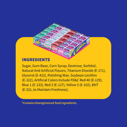 Canel's Chewing Gum Big Fun Pack, Original Flavors, 4 Pieces, 60 Pack