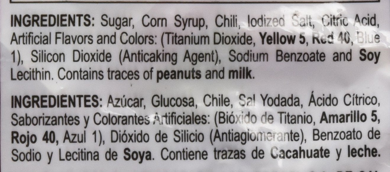 Vero Elotes Paletas Sabor Fresa Con Chile Mexican Hard Candy Chili Pops 40 Pcs