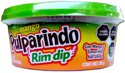 Pulparindo Rim Dip – Original or Mango Tamarind Candy Paste for Drinks, Fruit & More (8 oz)
