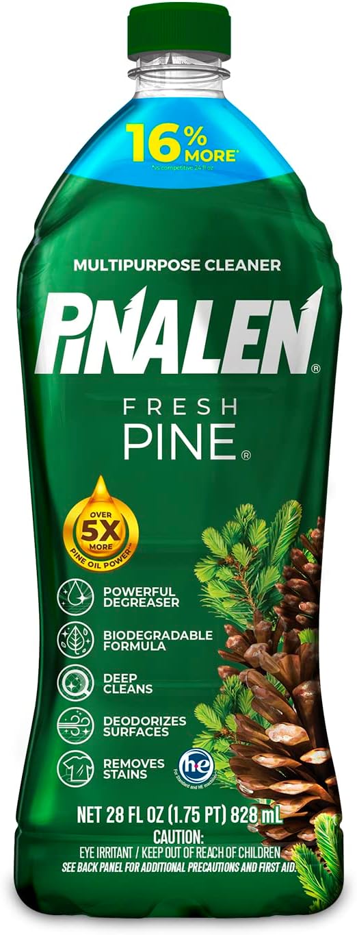 PINALEN Max Aromas Multipurpose Cleaner - Fresh Pine Scent - 28 fl oz - All Purpose Cleaner for Kitchen, Bathroom, Floors & Surfaces