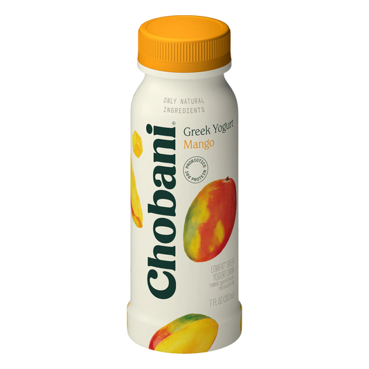 Chobani Low-Fat Greek Yogurt Drink Mango 7 fl oz Bottle