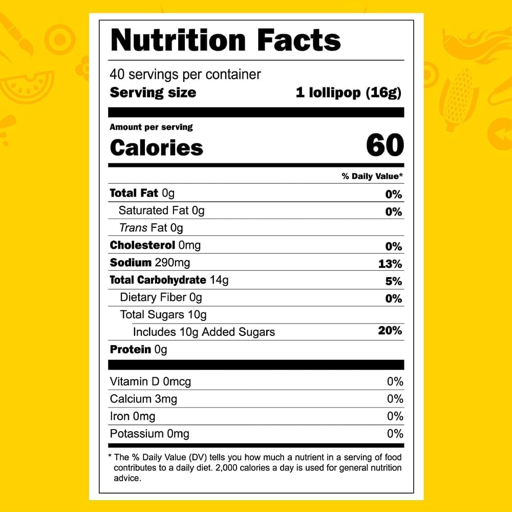 Vero Mango Flavored Lollipops Covered in Chili Powder 40 Count Bag (Pack of 2 - Net Wt. 22.4 Ounces Each) - Individually Wrapped Mexican Candy for Piñatas, Halloween, and More