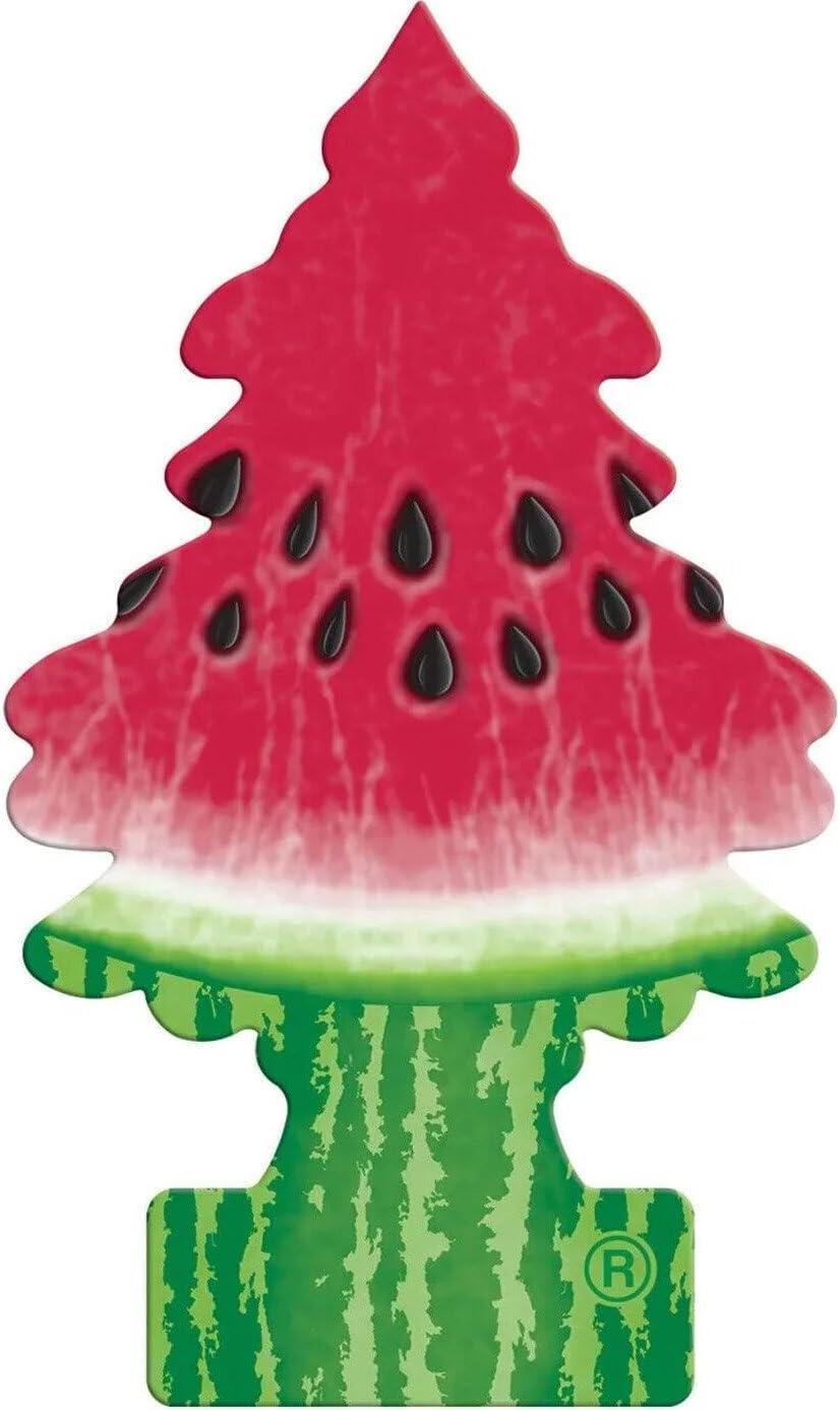 LITTLE TREES Car Air Freshener | Hanging Paper Tree for Home or Car | Watermelon | 3 Pack
