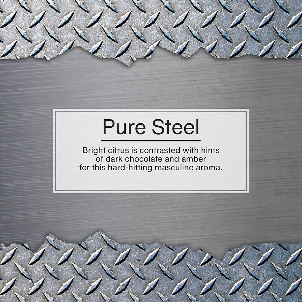 LITTLE TREES Air Fresheners Car Air Freshener. Hanging Tree Provides Long Lasting Scent for Auto or Home. Pure Steel, 24 Air Fresheners