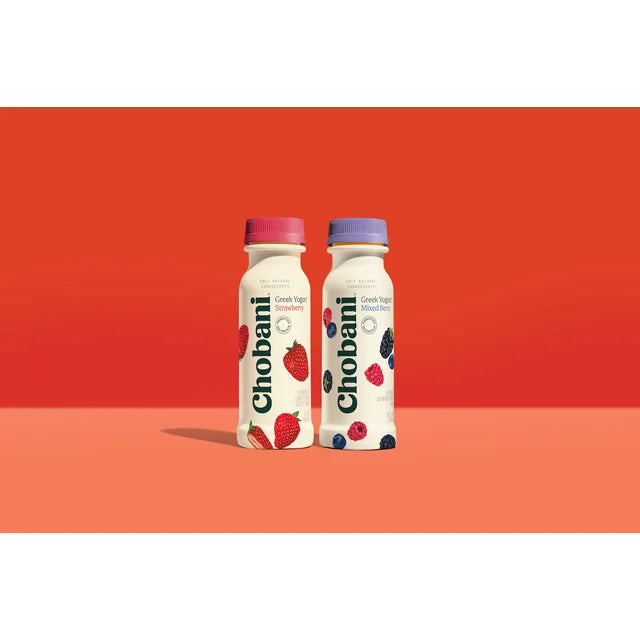 Chobani Lowfat Greek Yogurt Drink Strawberry 7 fl oz 4 Pack