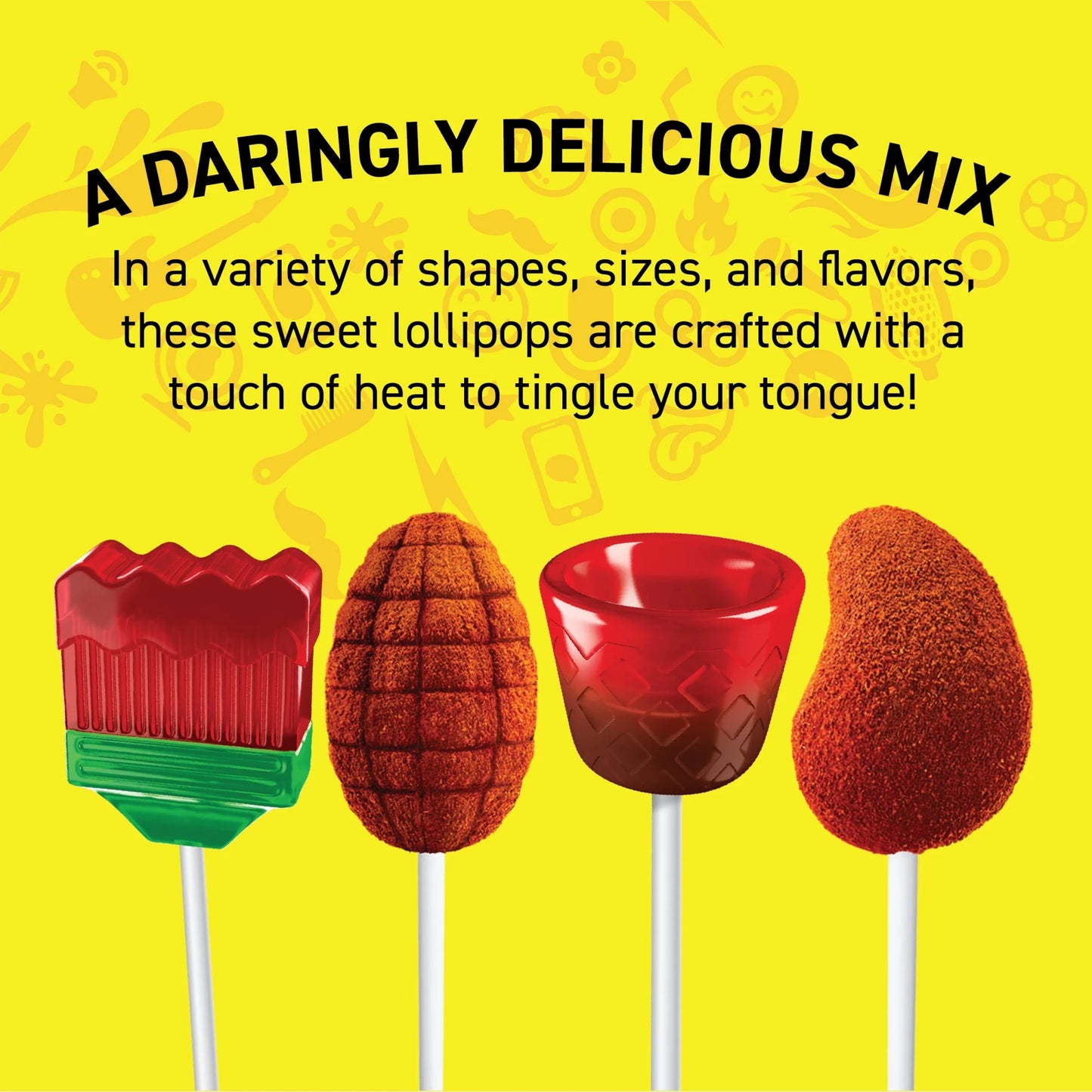 Vero Mix Banda Intensa 40 ct Bag, Chili Flavored Lollipop