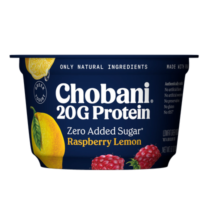 Chobani 20G Protein Low-Fat Greek Yogurt Raspberry Lemon 6.7oz Cup