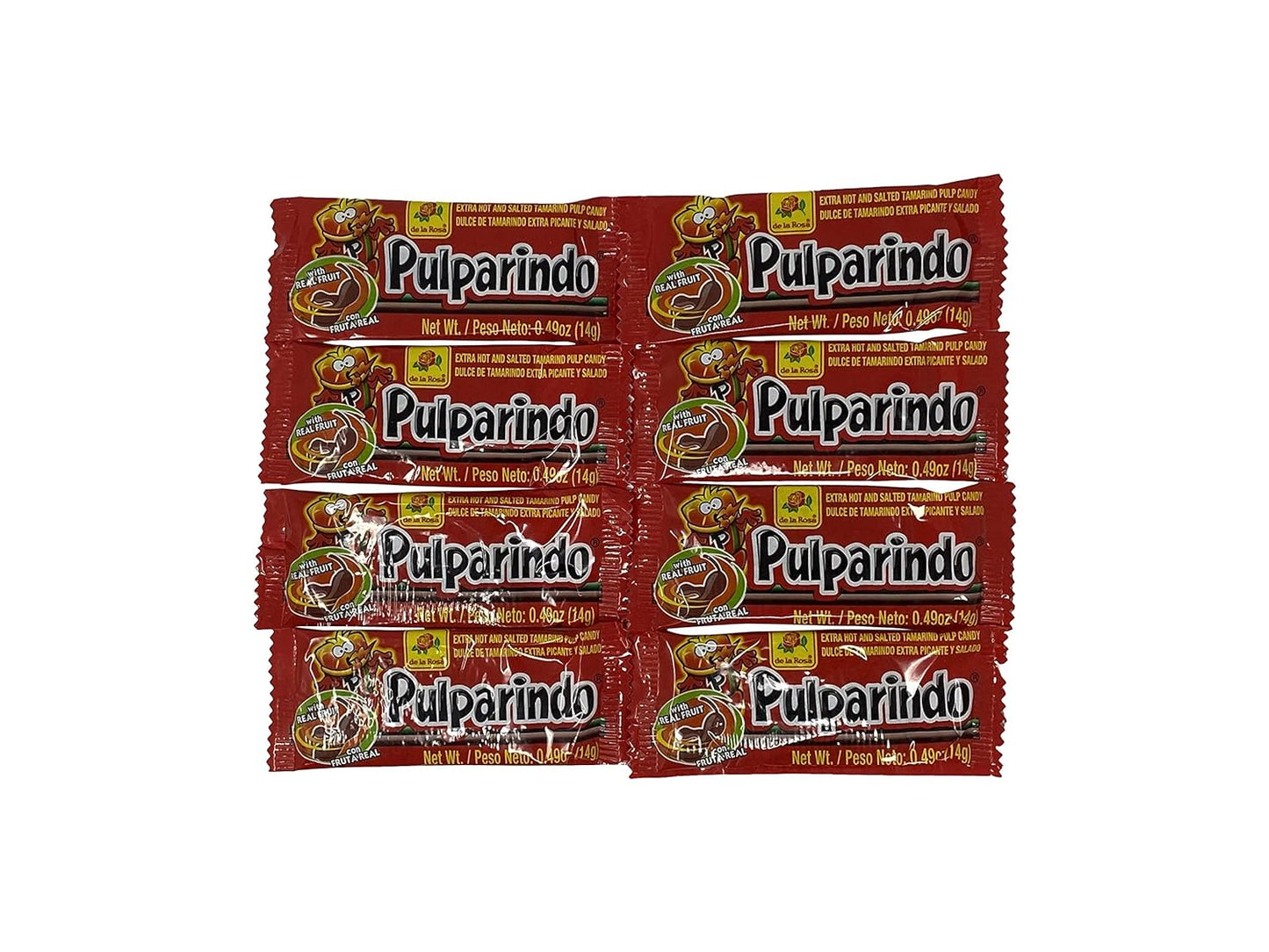 Bulk Pulparindo Mix (32 Count) - All The Mexican Favorites - Try Them All - Mango, Tamarindo, Sandia and Extra Hot