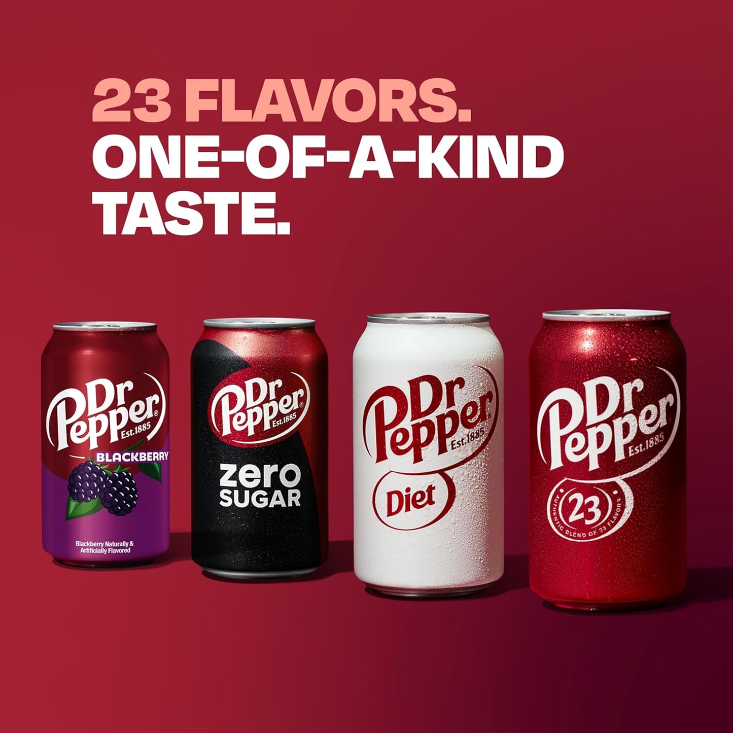 Dr Pepper Soda, 12 fl oz cans, 12 pack