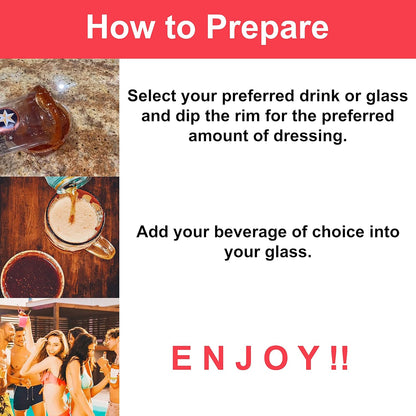 Cinco de Mayo Mango Rim Dip Cocktail Rim Dressing (3 x 7.6 oz. Containers)