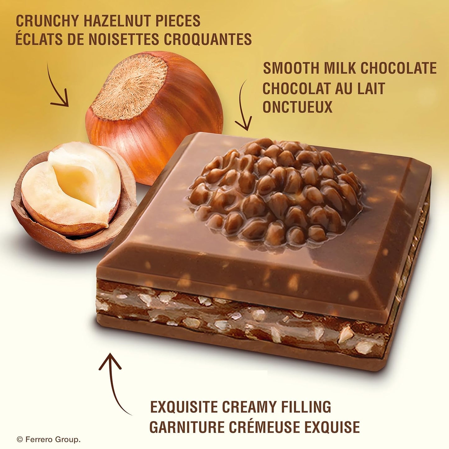 Ferrero Rocher Milk Hazulnut, Au Lait Avec Noisettes