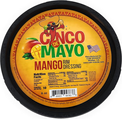 Cinco de Mayo Mango Rim Dip Cocktail Rim Dressing (1 x 7.6 oz. Container)