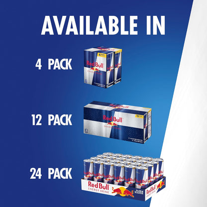 Red Bull Energy Drink, 8.4 Fl Oz (Pack of 12)