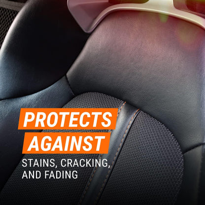 Armor All Interior Cleaner Car Leather Wipes, For Cleaning Cars, Trucks and Motorcycles, 30 Count