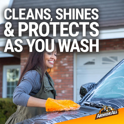 Armor All Ultra Shine Car Wash and Wax, Car Wax and Cleaner for Cars, Trucks and Motorcycles, 16 Fl Oz