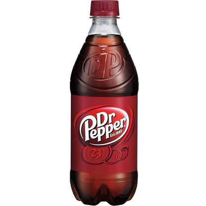 Dr. Pepper Soda, 20oz Bottles (Pack of 20, Total of 400 FL OZ)