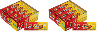 Lucas Skwinkles Pineapple - Tamarind Filled Flavored Sweet & Sour Candy Strips, 0.92oz - 12 Pieces for Treats, Fruit, Parties, Piñatas (Pack of 2)