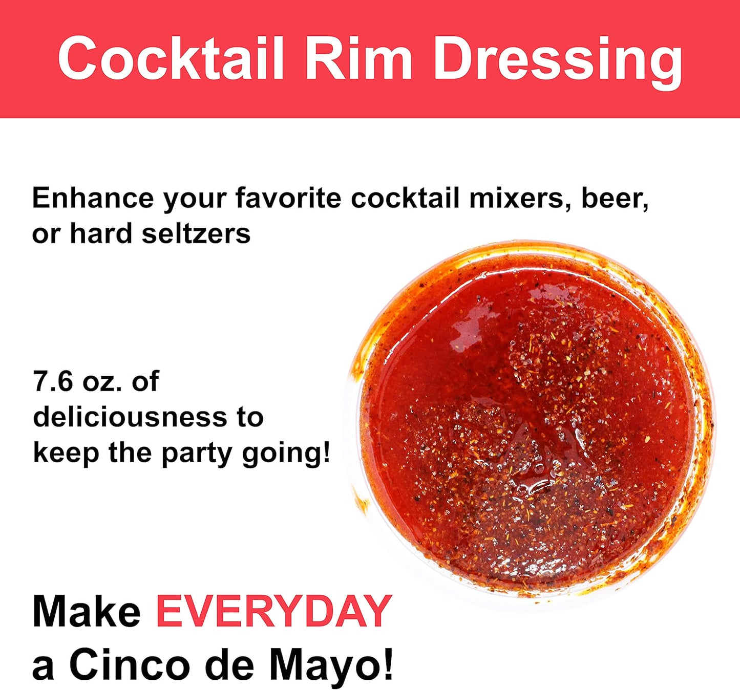 Cinco de Mayo Mango Rim Dip Cocktail Rim Dressing (3 x 7.6 oz. Containers)