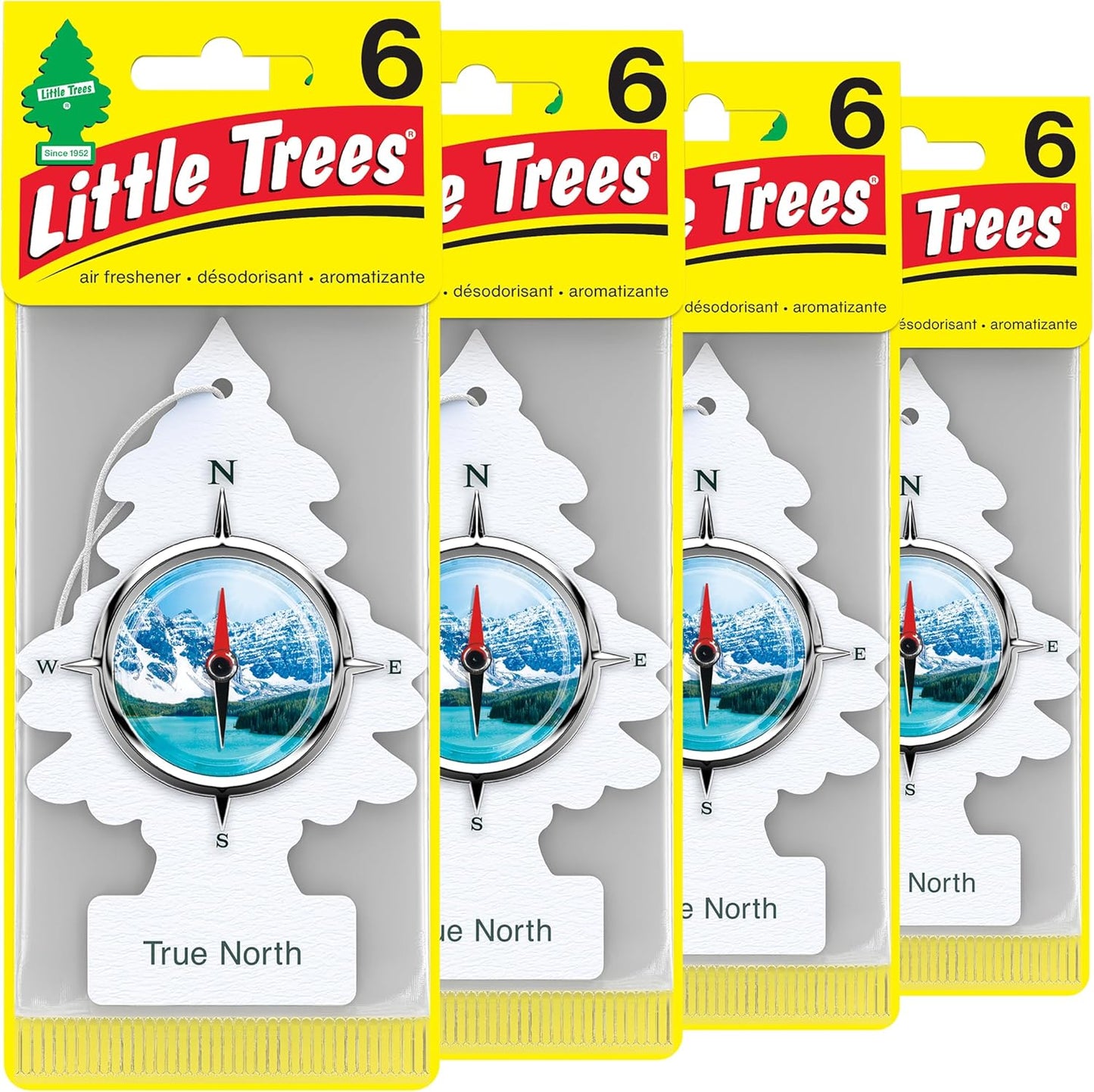LITTLE TREES Car Air Freshener | Hanging Tree Provides Long Lasting Scent for Auto and Home | True North, 24 Air Fresheners