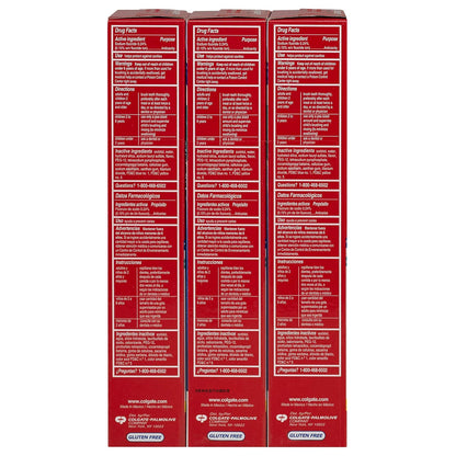 Colgate Triple Action Toothpaste, Mint - 8.0 Ounce (3 Pack)