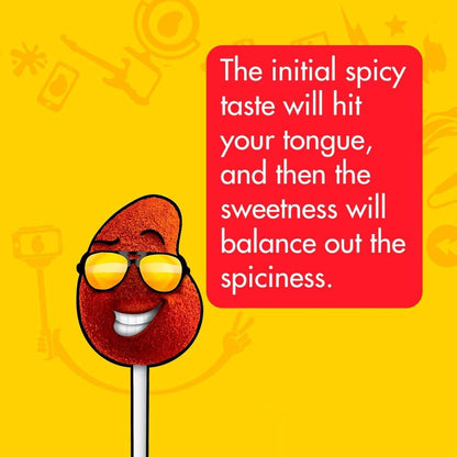 Vero Mango Flavored Lollipops Covered in Chili Powder 40 Count Bag (Pack of 2 - Net Wt. 22.4 Ounces Each) - Individually Wrapped Mexican Candy for Piñatas, Halloween, and More