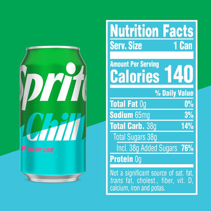 Sprite Chill Cherry Lime 12oz 12pk