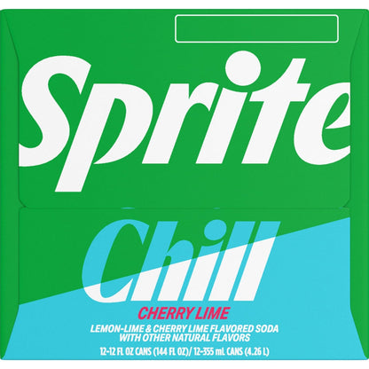 Sprite Chill Cherry Lime 12oz 12pk