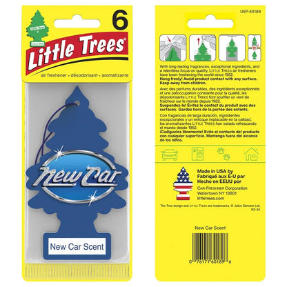 LITTLE TREES Air Fresheners IFF17 Car Air Freshener. Hanging Tree Provides Long Lasting Scent for Auto or Home. New Car Scent, 24 Air Fresheners