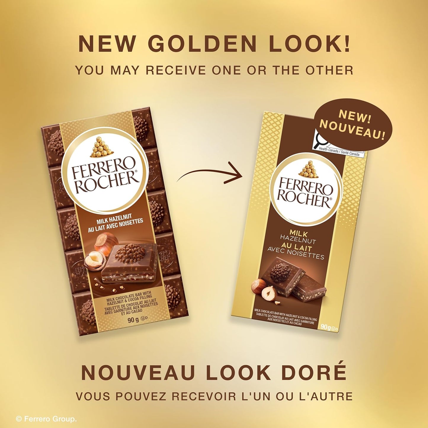 Ferrero Rocher Milk Hazulnut, Au Lait Avec Noisettes