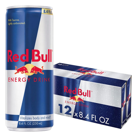 Red Bull Energy Drink, 8.4 Fl Oz (Pack of 12)