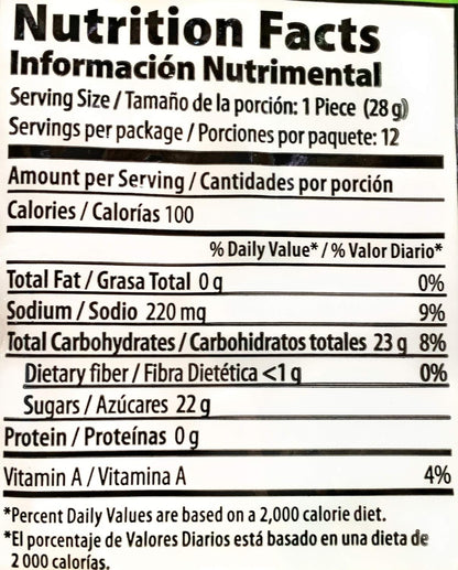 Tamarind Candy Flavor Pelon Pelo Rico, Dulce De Tamarindo, 1 oz. (12 Pack)