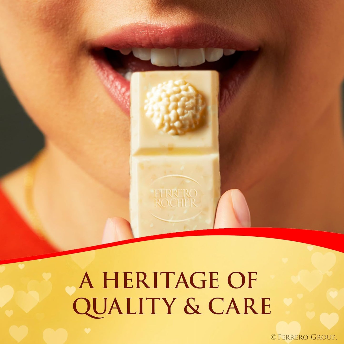 Ferrero Rocher Premium Chocolate Bar, White Chocolate Bar with Hazelnut Filling, 8 Count, 3.1 oz Each