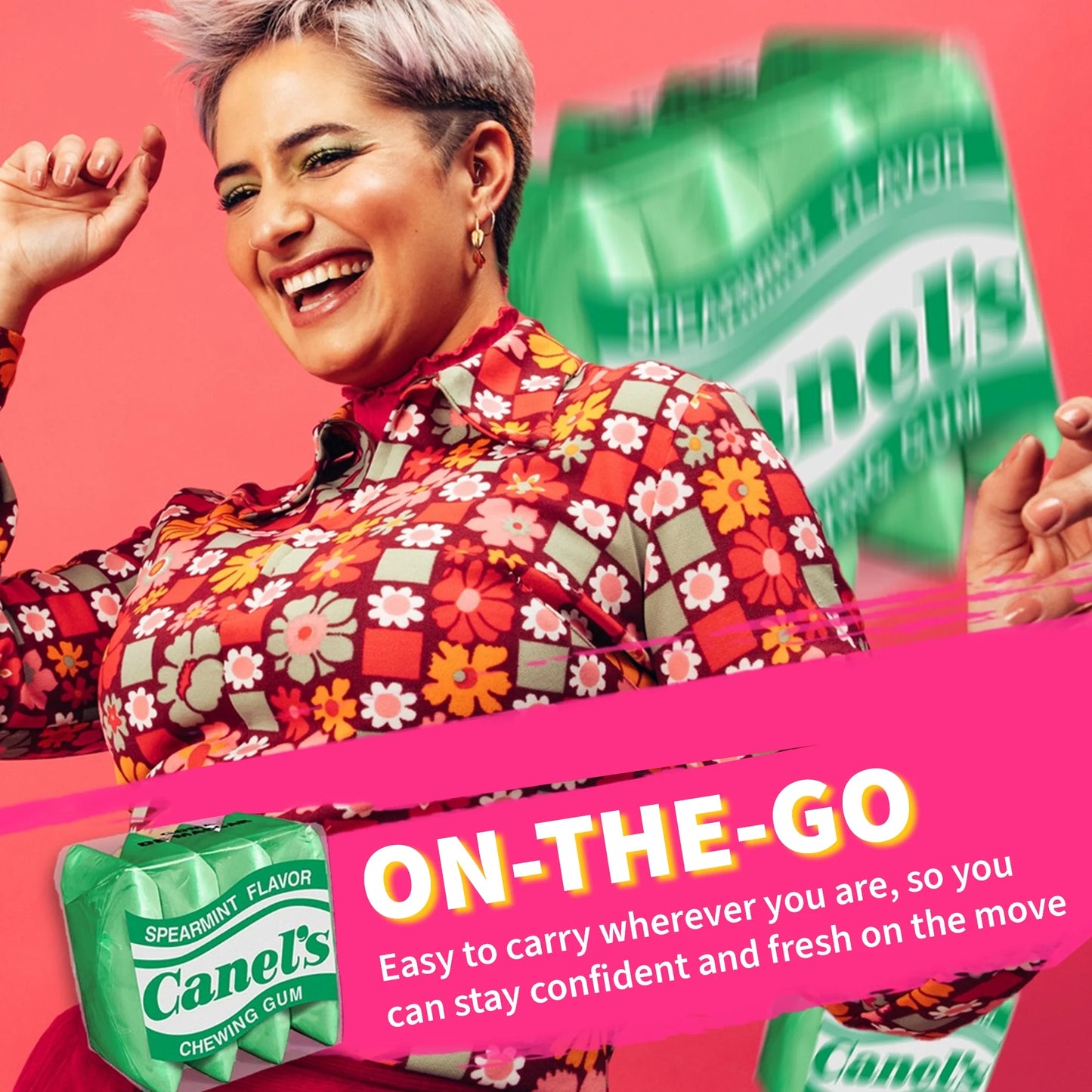 Canel's Chewing Gum Big Fun Pack, Original Flavors, 4 Pieces, 60 Pack