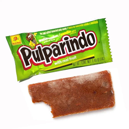 4 Pack Pulparindo Hot Salted Watermelon De La Rosa Mexican Candy Sandia 80pcs
