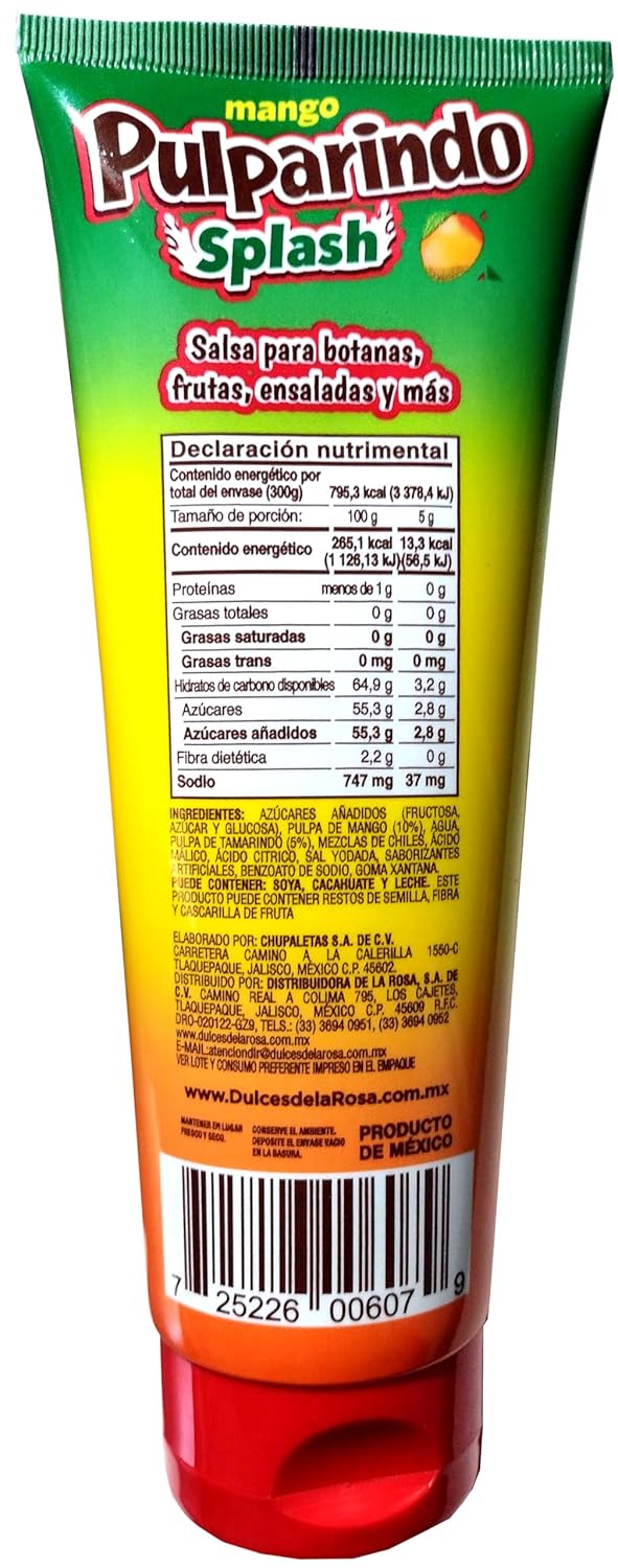 Pulparindo Splash Mango Tamarind Squeeze 300g