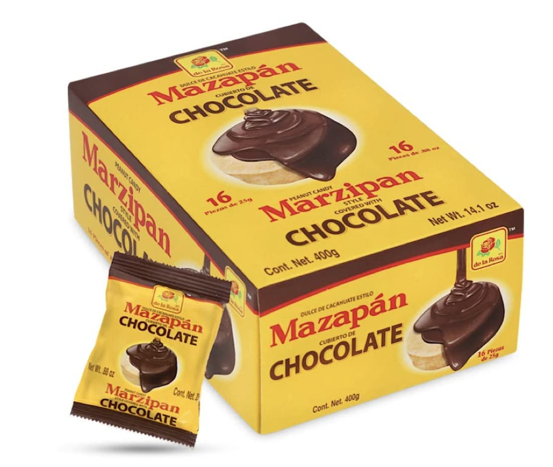 Mazapan cubierto de Chocolate (16 piezas) by N/A