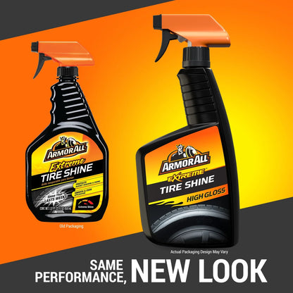 Armor All Extreme Tire Shine Spray for Car Detailing, 22 fl oz Bottle