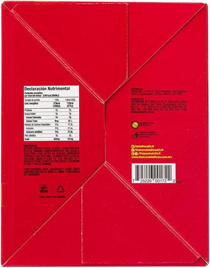 De La Rosa Pulparindots Tamarind Extra Hot, 12 Packets, 10 Pcs EA. Authentic Mexican Candy