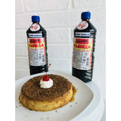 Danncy Mixed Pure Mexican Vanilla Extract From Mexico 33oz Each 2 Plastic Bottle Lot Sealed