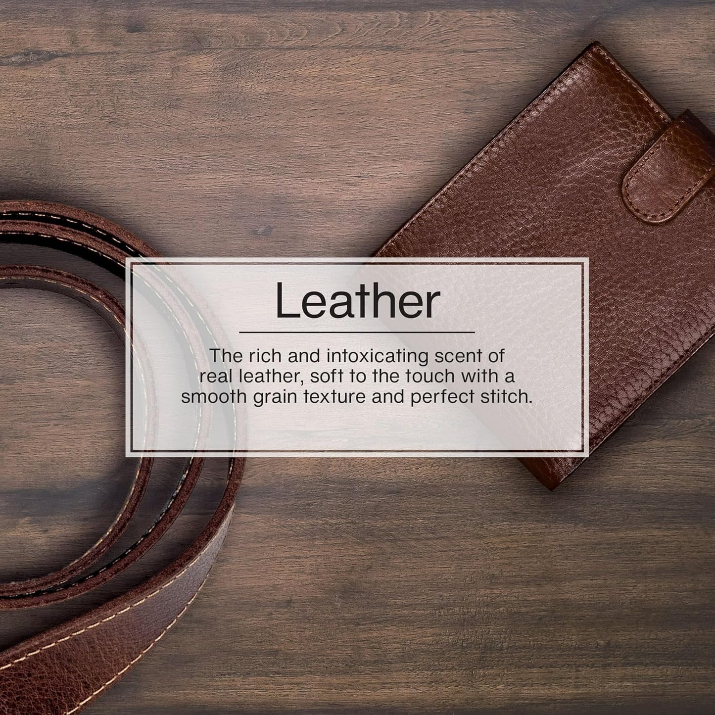 LITTLE TREES Car Air Freshener | Hanging Paper Tree for Home or Car | Leather | 3 Pack