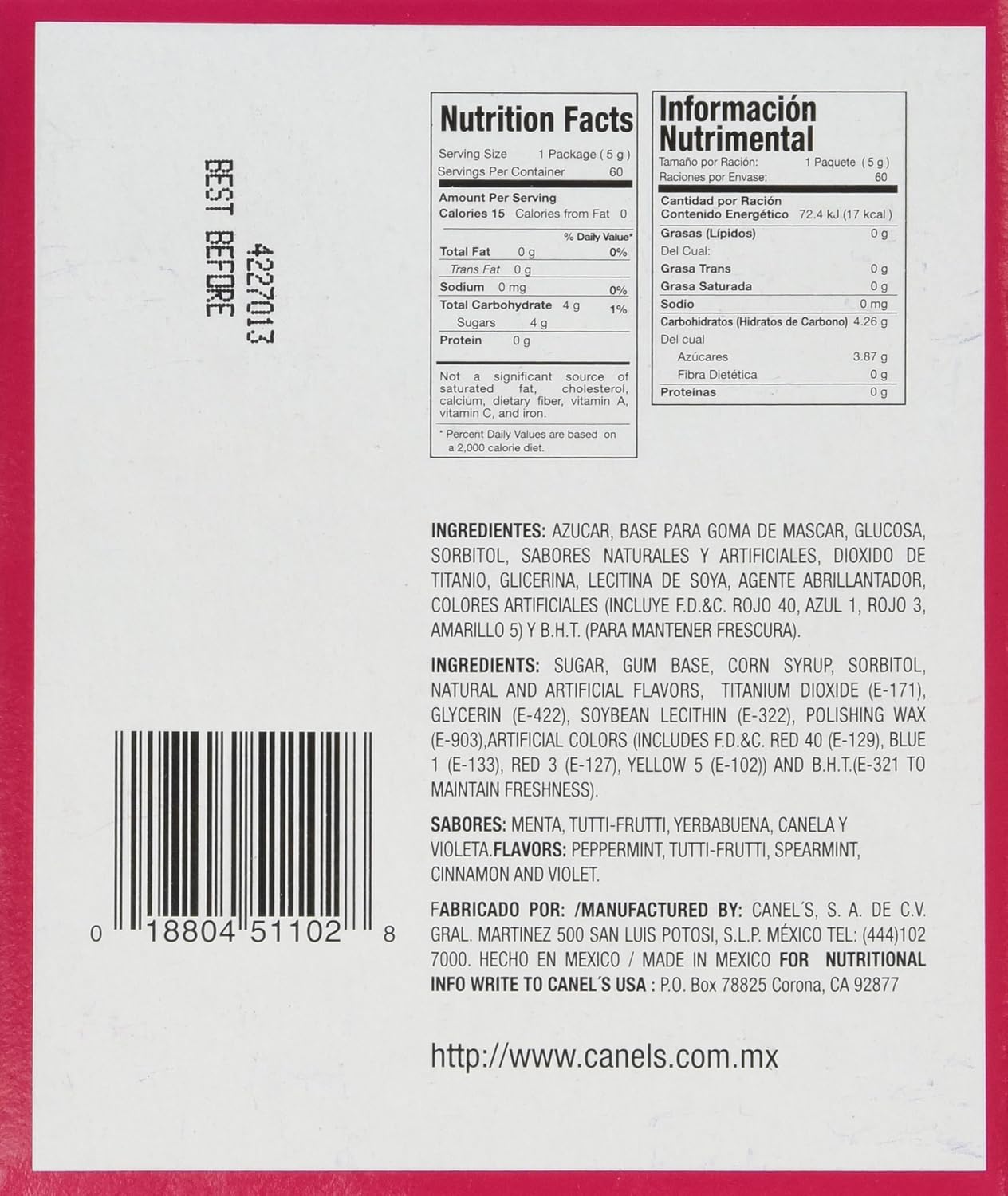 Canel’s Original 4 Piece Gum Box (60 Count)