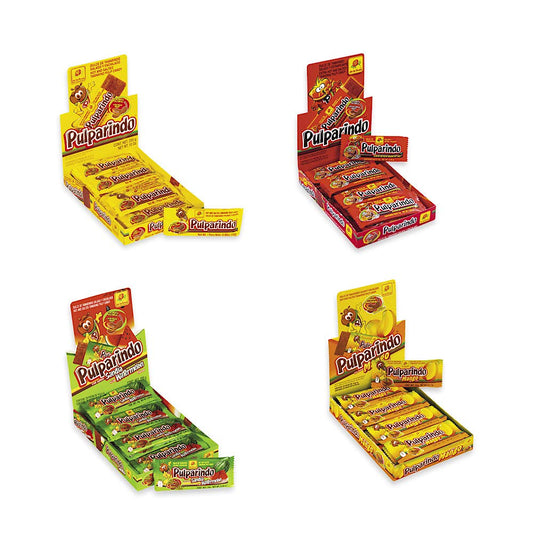 Pulparindo Flavors Bundle (1 original, 1 mango, 1 Xhot, 1 watermelon)