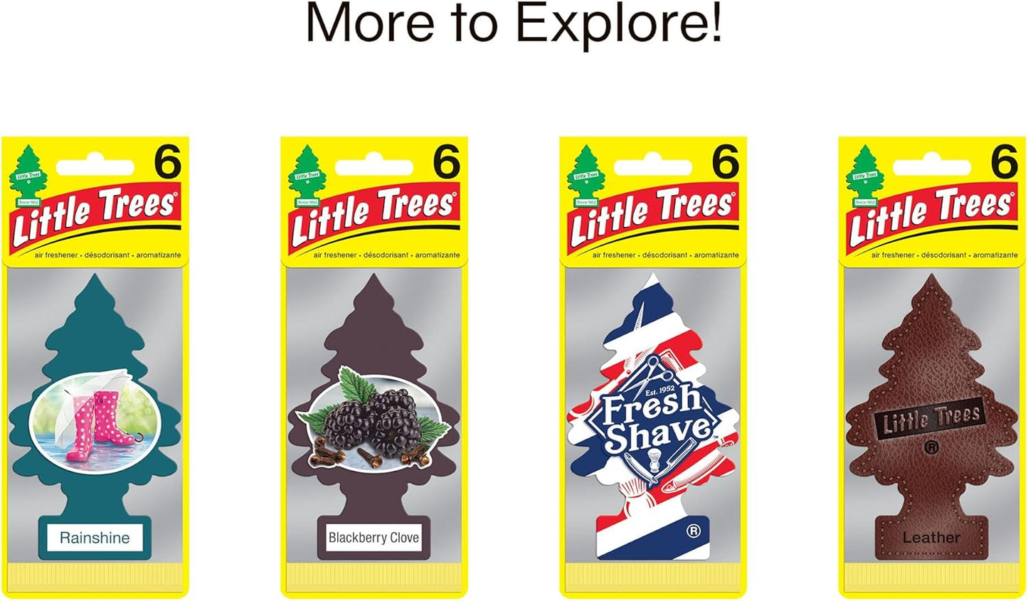 LITTLE TREES Air Fresheners Car Air Freshener. Hanging Tree Provides Long Lasting Scent for Auto or Home. Wild Hemp, 24 Air Fresheners