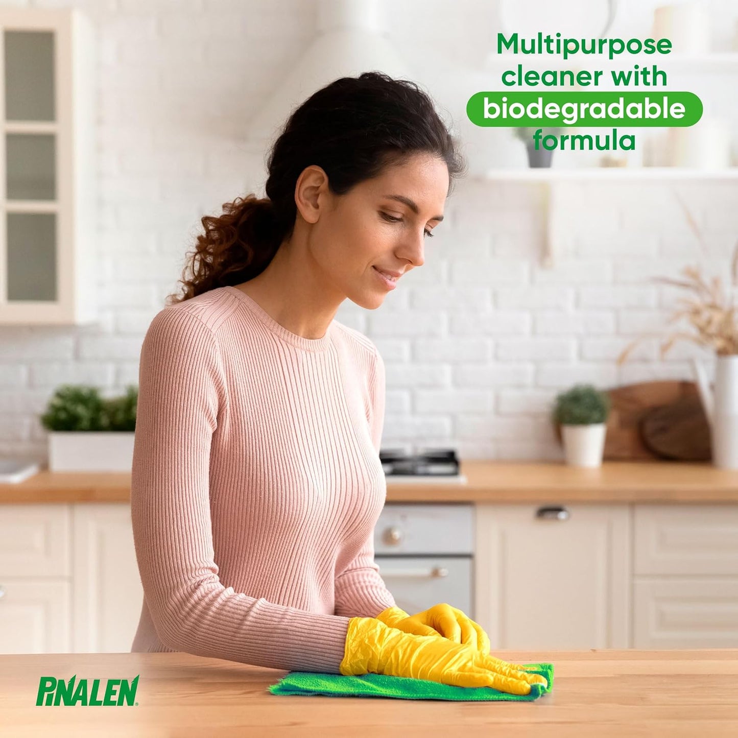 PINALEN 2X Max Aromas Concentrated Multipurpose Cleaner - Lemon Lift Scent - 28 fl oz- All Purpose Cleaner for Kitchen, Bathroom, Floors & Outdoorsz