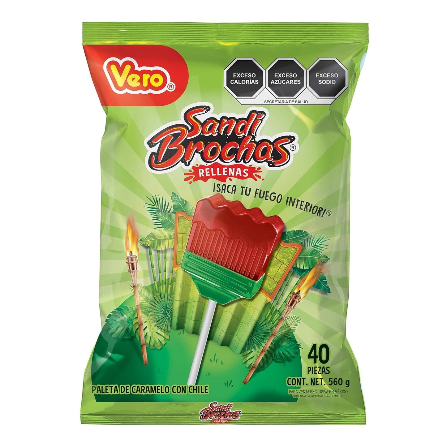Vero Sandi Brochas 40 Piece Bag Chili Powder Watermelon